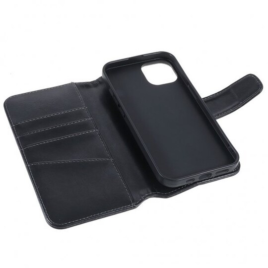 Nordic Covers iPhone 14 Etui Essential Leather Raven Black