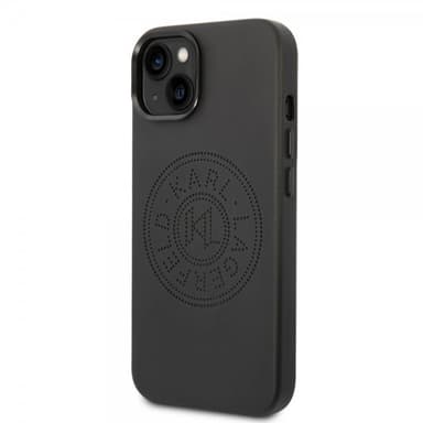 Karl Lagerfeld iPhone 14 Plus Deksel Logo Perforert Svart