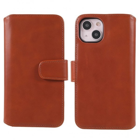 Nordic Covers iPhone 14 Etui Essential Leather Maple Brown
