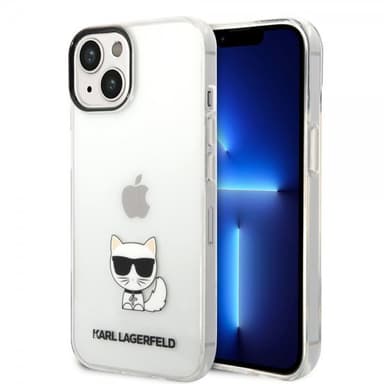 Karl Lagerfeld iPhone 14 Deksel Printed Choupette Transparent