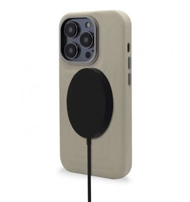 Decoded iPhone 14 Pro Deksel Leather Embossed Backcover Clay