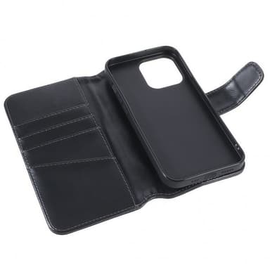Nordic Covers iPhone 14 Pro Max Etui Essential Leather Raven Black
