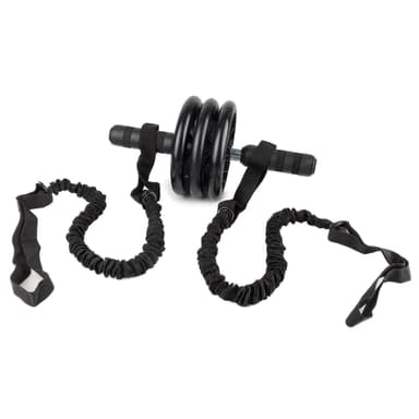 Motstandsbånd for Ab Roller Wheel 2-pack Black