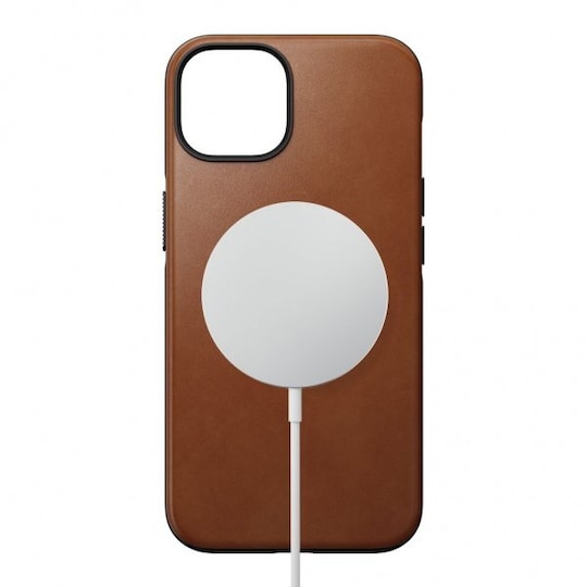 NOMAD iPhone 14 Deksel Modern Leather Case English Tan