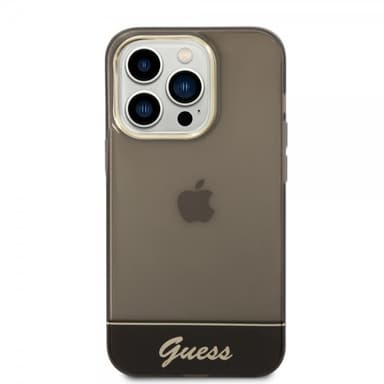 Guess iPhone 14 Pro Deksel Translucent Svart