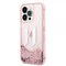 Karl Lagerfeld iPhone 14 Pro Max Deksel Liquid Glitter Big Logo Rosa