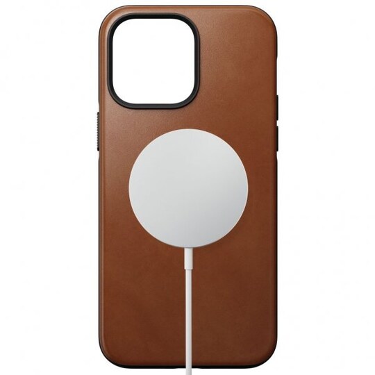 NOMAD iPhone 14 Pro Max Deksel Modern Leather Case English Tan