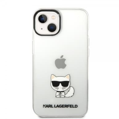 Karl Lagerfeld iPhone 14 Deksel Printed Choupette Transparent