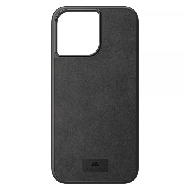 Black Rock iPhone 14 Pro Max Deksel Real Leather Case Svart