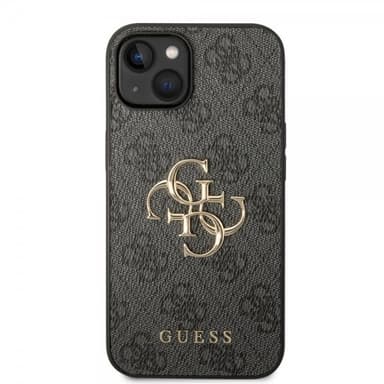 Guess iPhone 14 Plus Deksel Big Metal Logo Grå
