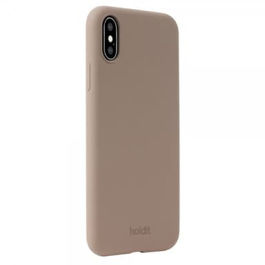 holdit iPhone X/Xs Deksel Silikon Mocha Brown