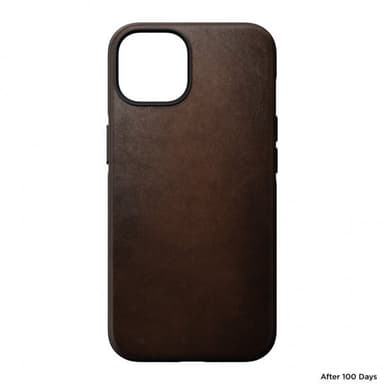 NOMAD iPhone 14 Deksel Modern Leather Case Brun