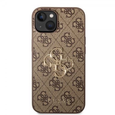 Guess iPhone 14 Deksel Big Metal Logo Brun