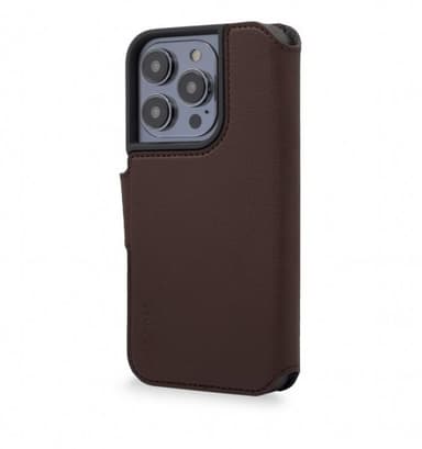 Decoded iPhone 14 Pro Max Etui Leather Wallet Case Brun