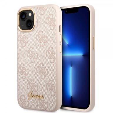Guess iPhone 14 Plus Deksel 4G Logo Rosa