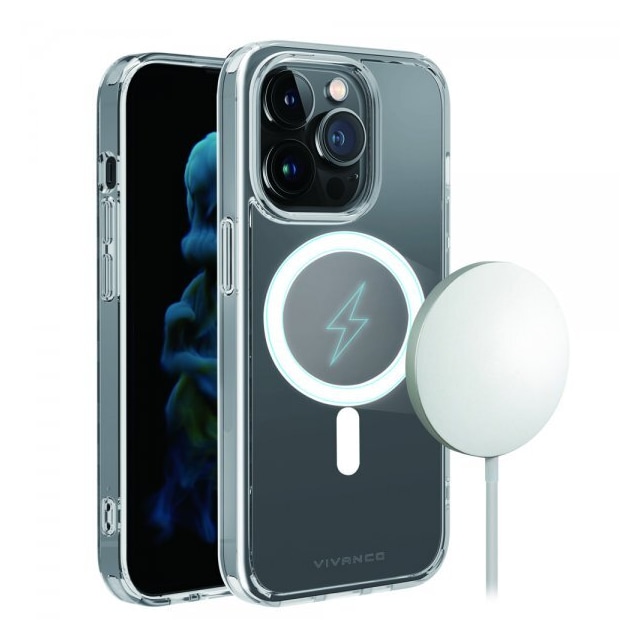 Vivanco iPhone 14 Pro Max Deksel Mag Steady Transparent Klar