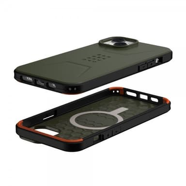 Urban Armor Gear (UAG) iPhone 14 Plus Deksel Civilian MagSafe Olive