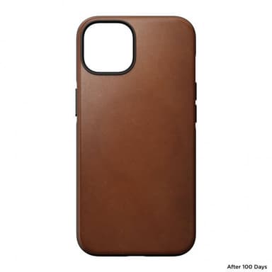 NOMAD iPhone 14 Deksel Modern Leather Case English Tan