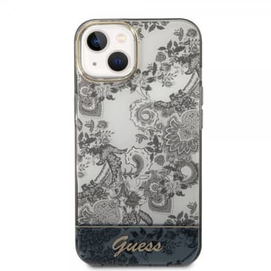 Guess iPhone 14 Plus Deksel Toile de Jouy Grå
