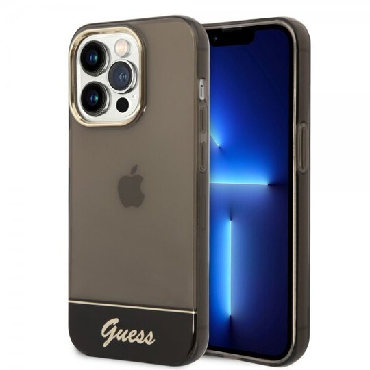 Guess iPhone 14 Pro Deksel Translucent Svart