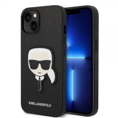 Karl Lagerfeld iPhone 14 Plus Deksel Saffiano Karl Svart