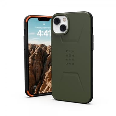 Urban Armor Gear (UAG) iPhone 14 Plus Deksel Civilian MagSafe Olive