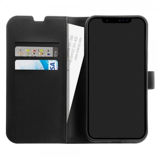 Vivanco iPhone 14 Pro Max Etui Classic Wallet Svart
