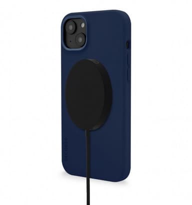 Decoded iPhone 14 Plus Deksel Silicone Backcover Navy Peony