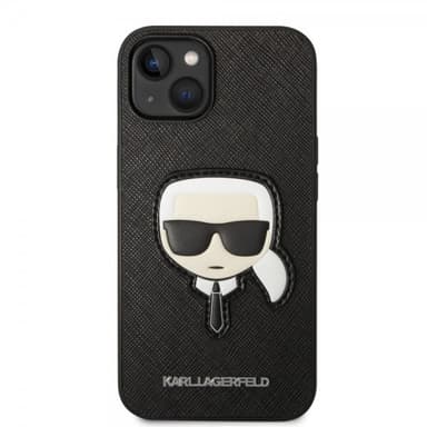 Karl Lagerfeld iPhone 14 Plus Deksel Saffiano Karl Svart