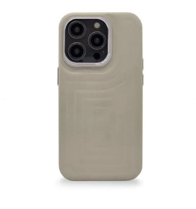 Decoded iPhone 14 Pro Deksel Leather Embossed Backcover Clay