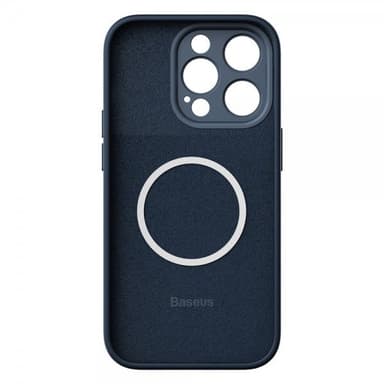 Baseus iPhone 14 Pro Max Deksel Liquid Silica Gel MagSafe Blå