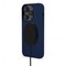 Decoded iPhone 14 Pro Max Deksel Silicone Backcover Navy Peony