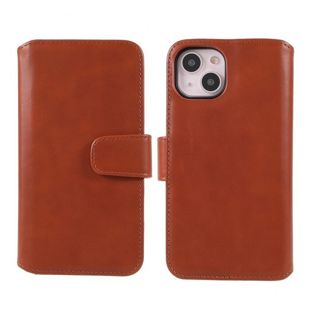 Nordic Covers iPhone 14 Plus Etui Essential Leather Maple Brown