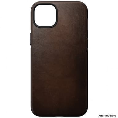 NOMAD iPhone 14 Plus Deksel Modern Leather Case Brun