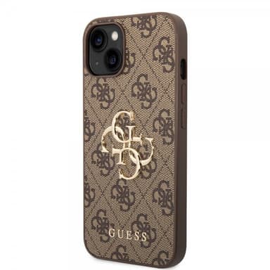 Guess iPhone 14 Deksel Big Metal Logo Brun