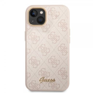 Guess iPhone 14 Plus Deksel 4G Logo Rosa