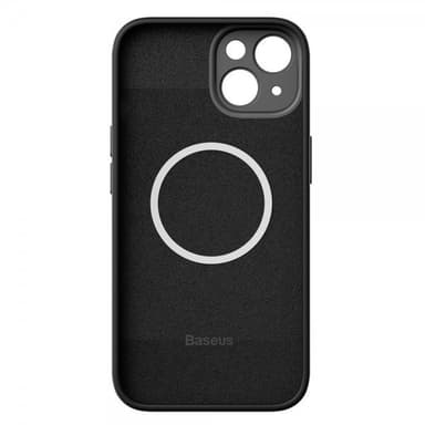 Baseus iPhone 14 Plus Deksel Liquid Silica Gel MagSafe Svart