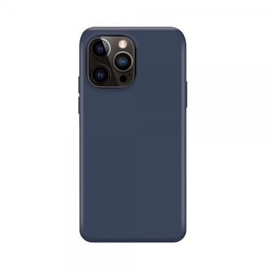 XQISIT iPhone 14 Pro Max Deksel Silicone Case Lyseblå