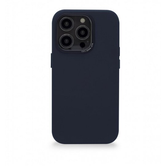 Decoded iPhone 14 Pro Deksel Leather Backcover Navy