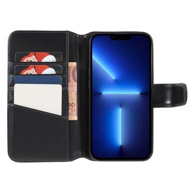 Nordic Covers iPhone 14 Pro Max Etui Essential Leather Raven Black