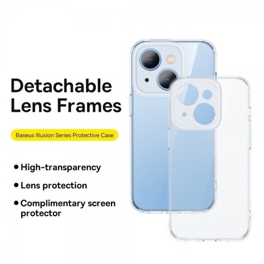 Baseus iPhone 14 Plus Deksel Illusion Series Transparent Klar
