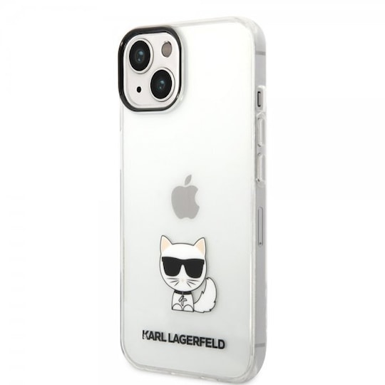 Karl Lagerfeld iPhone 14 Deksel Printed Choupette Transparent