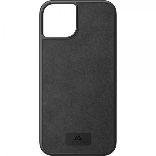 Black Rock iPhone 14 Plus Deksel Real Leather Case Svart
