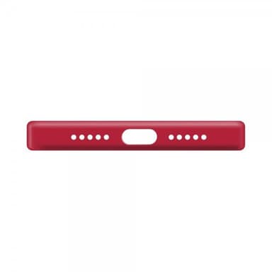 XQISIT iPhone 14 Pro Max Deksel Silicone Case Rød