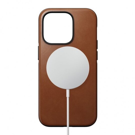 NOMAD iPhone 14 Pro Deksel Modern Leather Case English Tan