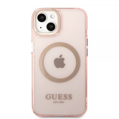 Guess iPhone 13 Deksel Translucent MagSafe Rosa