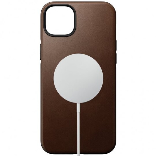 NOMAD iPhone 14 Plus Deksel Modern Leather Case Brun