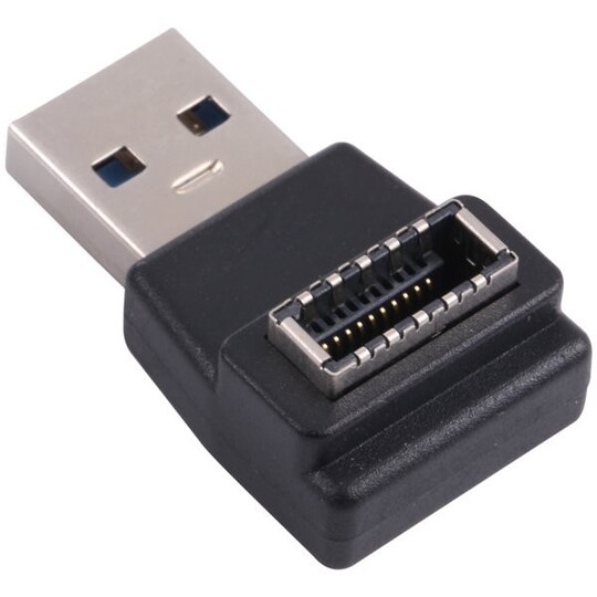 Vinklet Type-E Hun til USB 3.0 Adapter