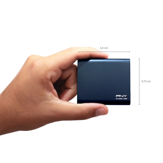 PNY Pro Elite Color Edition CS2060 Portable SSD Type-C Dark Blue 1TB