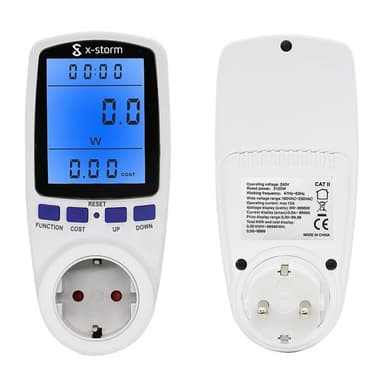 Strømmåler vegguttak / LCD Energimåler for strømmåling